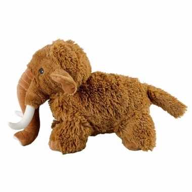 Muts warmteknuffel mammoet bruin knuffels kopen