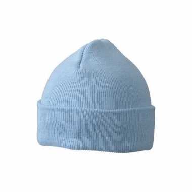 Warme mutsen babyblauw kinderen kopen